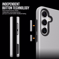 Dėklas Perfectionists Triangle Case Samsung A266 A26 5G sidabrinis