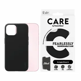 CARE by PanzerGlass Drąsiai madingas dėklas telefonui iPhone 15 - Juodas