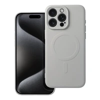 SILICONE MAG COVER dėklas telefonui suderinamas su MagSafe iPhone 15 Pro Max titano