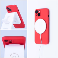 SILICONE MAG COVER dėklas telefonui, suderinamas su MagSafe, IPHONE 11 Pro raudonas