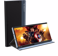 New Sleep dėklas Xiaomi Redmi Note 12 5G / Poco X5 5G su stovu mėlyna