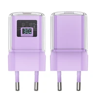 Acefast A53 PD 30W GaN USB-C įkroviklis su ekranu - violetinis