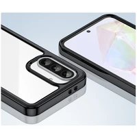 Kosmoso dėklas Samsung Galaxy A26 su lanksčiu rėmu - juodas