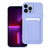 Kortelių dėklas telefonui IPHONE 13 Pro Max violetinis