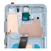 LCD ekranas SAMSUNG S20 4G mėlynas SOFT OLED su rėmeliu