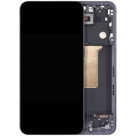 Ekranas Samsung A556 A55 5G su lietimui jautriu stikliuku juodas ORG