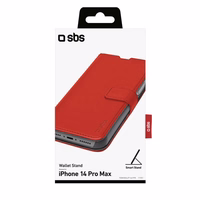 SBS Piniginės tipo dėklas knygutės tipo dizainas, skirtas iPhone 14 Pro Max
