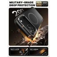 Supcase IBLSN Ares Flip Mag MagSafe dėklas telefonui iPhone 17 Pro - juodas