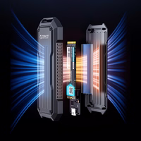 Orico OXS2C3-G2 M.2 NVMe/SATA SSD USB-C 3.2 taktinis sustiprintas diskų dėklas - pilkas