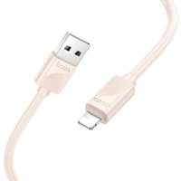Kabelis USB A į Lightning Hoco 2,4A 1 m X114 rožinis