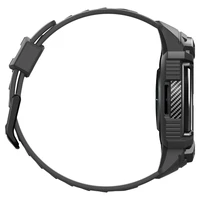 Spigen Rugged Armor Pro dėklas su dirželiu Samsung Galaxy Watch 6 Classic (47mm) - juodas