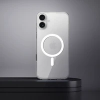 Skaidrus dėklas 2 mm IPHONE 16 Plus suderinamas su Magnetine (kameros apsauga) permatomas