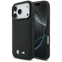 BMW M Quilted Logo MagSafe dėklas telefonui iPhone 17 Pro - juodas