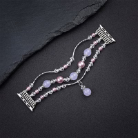 Apyrankė Apple Watch 42/44/45 dizainas 4 sidabrinė-violetinė