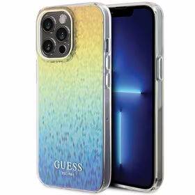 Guess IML Faceted Mirror Disco Iridescent dėklas telefonui iPhone 15 Pro Max - įvairiaspalvė
