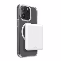 Puro Power Mag 5000mAh Išorinė baterija su Magnetiniu USB-C - Balta