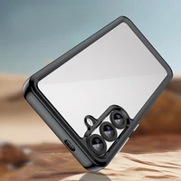 Kosminis dėklas Samsung Galaxy A36 su lanksčiu rėmeliu - juodas