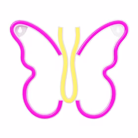 Neon LED Light BUTTERFLY rožinis NNE03 Neolia