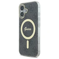 Guess IML 4G Magnetinis dėklas iPhone 16 Plus - juodas