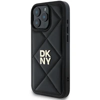 DKNY putuotas Stack logotipas iPhone 16 Pro dėklas telefonui - juodas