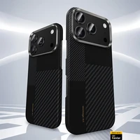 Benks Montage Magnetinė Armor Air Kevlar Dėklas Metalinis Rėmas 600D+1500D (MB67) ant Iphone 17 - juodas