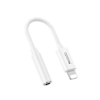 Yesido adapteris YAU44 Audio - Lightning į 3,5 mm jack - baltas
