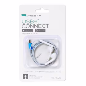 Laisvų rankų įranga Fiesta FISEMW10 Type-C balta