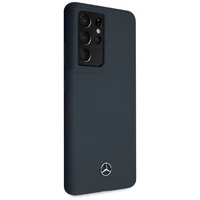 Dėklas telefonui Mercedes Silikoninis Line dėklas Samsung Galaxy S21 Ultra mėlynas