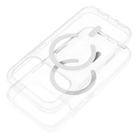 Case for iPhone 17 PRO Forcell F-Protect Clear Hybrid Premium compatible with Magsafe transparent