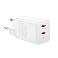 Baseus GaN5 Pro 40W 2xUSB-C sieninis įkroviklis - Baltas
