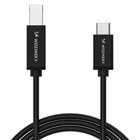 Wozinsky WKDDY2S USB-B - USB-C kabelis 2m - juodas