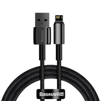 Baseus kabelis Tungsten USB - Lightning 1,0m 2,4A juodas