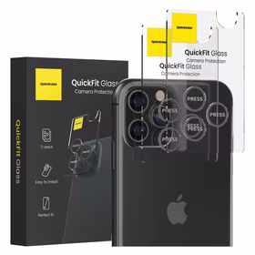 Spacecase Kameros stiklas QuickFit Camera iPhone 11 Pro/11 Pro Max/12 Pro juodas