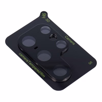 5D pilno klijavimo kameros apsauginis stiklas - Samsung Galaxy S23 Ultra juodas