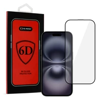 Tel Protect Full Glue 6D grūdintas stiklas Iphone 16 Plus juodas
