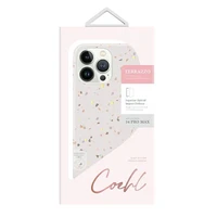 Uniq Coehl Terrazzo dėklas telefonui iPhone 14 Pro Max - smėlio