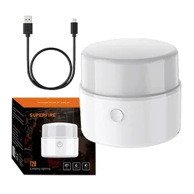 Kempingo lempa Superfire T20, 180lm, USB