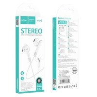 HOCO laidinės ausinės Type C su mikrofonu M93 baltos