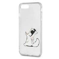 Karl Lagerfeld Choupette Fun dėklas telefonui iPhone 7 / 8 Plus - permatomas