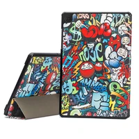 Dėklas Reach Smart Leather Samsung X210/X215/X216 Tab A9 Plus 11.0/X230/X235/X236 Tab A11 Plus 11.0 graffiti