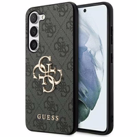 Guess 4G Big Metal Logo dėklas telefonui Samsung Galaxy A55 - juodas