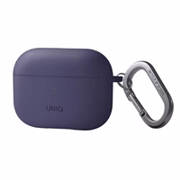 Uniq Nexo dėklas AirPods Pro 2 + ausų kabliukai - violetinė