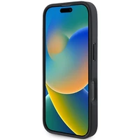 BMW odinis dėklas su karštu antspaudu iPhone 16 Pro - juodas