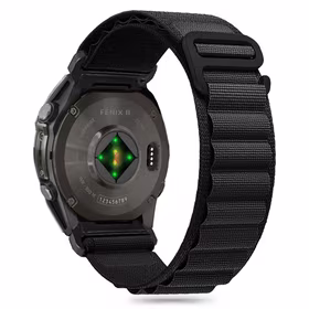 Tech-Protect Nailoninis Pro dirželis Garmin Fenix 5 / 6 / 6 Pro / 7 / 8 (47MM) - juodas