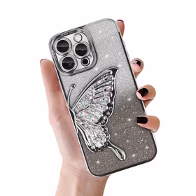 Tel Protect Butterfly vandens dėklas telefonui Iphone 13 Pro sidabrinis