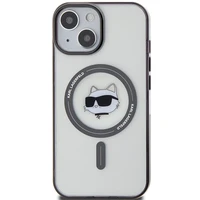 Karl Lagerfeld KLHMP15SHCHNOTK iPhone 15 6.1" skaidrus kietas dėklas IML Choupette's Head MagSafe