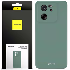 Spacecase Silikoninis dėklas Xiaomi 13T / 13T Pro tamsiai žalias