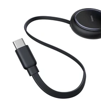 Baseus Bright Mirror Series USB-C ištraukiamas kabelis - 2 x USB-C 100W 1m - juodas