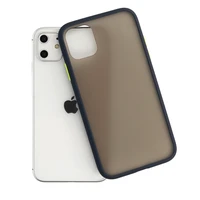 Vennus Color Button Bumper dėklas telefonui Iphone 11 Pro tamsiai mėlynas