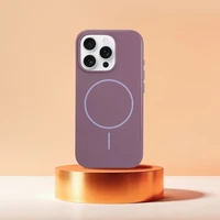 Blizgus magnetinis dėklas telefonui, suderinamas su MagSafe, skirtas IPHONE 16, violetinės spalvos